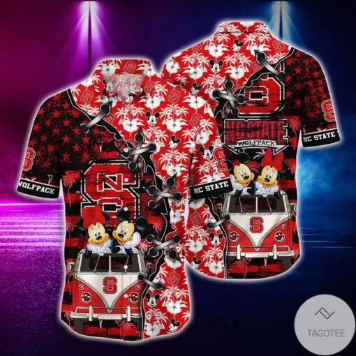 Mickey Mouse NC State Wolfpack NCAA hot Hawaiian Shirt