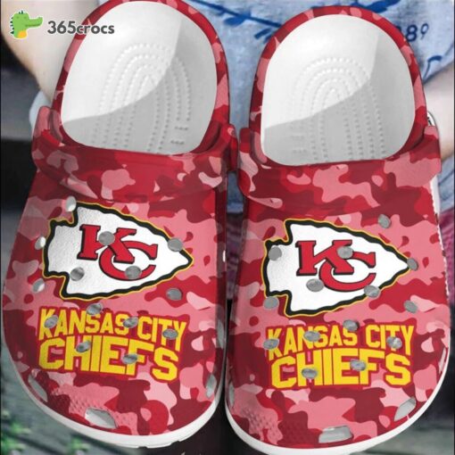 Celebrate Touchdowns NFL Kansas City Chiefs Comfortable Football Clog Footwear