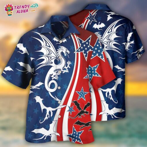 Dragon Independence Day America hot Hawaiian Shirt