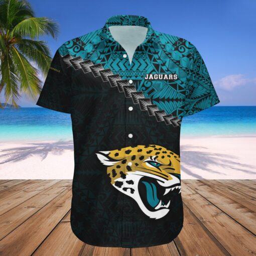 Jacksonville Jaguars Hawaii Shirt Grunge Polynesian Tattoo ? NFL