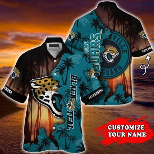 Jacksonville Jaguars NFL Customized name Summer Hawaiian Shirt