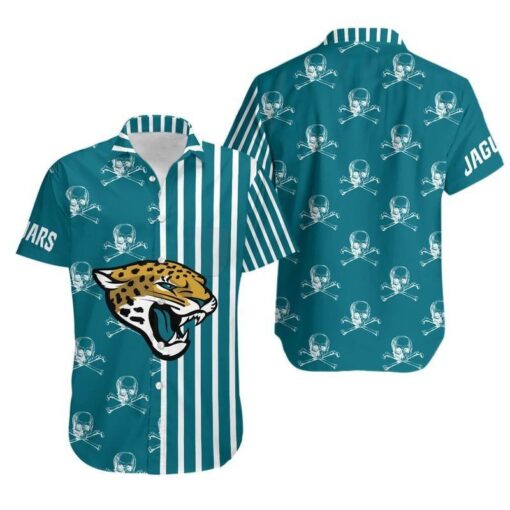 Jacksonville Jaguars Stripes And Skull Hawaii Shirt