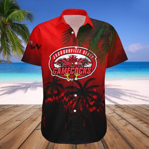 Jacksonville State Gamecocks Hawaii Shirt Coconut Tree Tropical Grunge ? NCAA