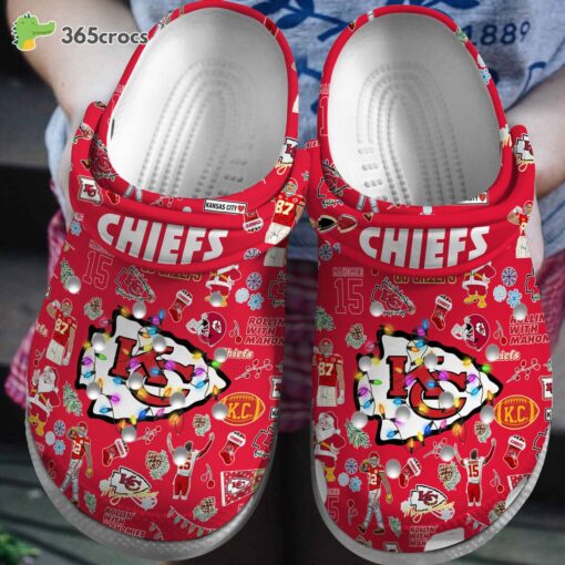Kansas City Chiefs NFL Sport Crocs Clogs Shoes Comfortable