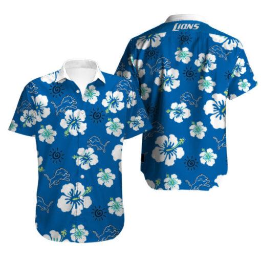 NFL Detroit Lions Hawaiian Shirt Tropical