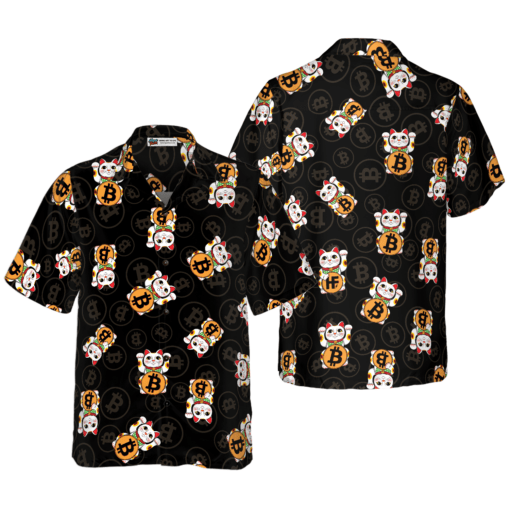 Bitcoin Lucky Cat hot Hawaiian Shirt