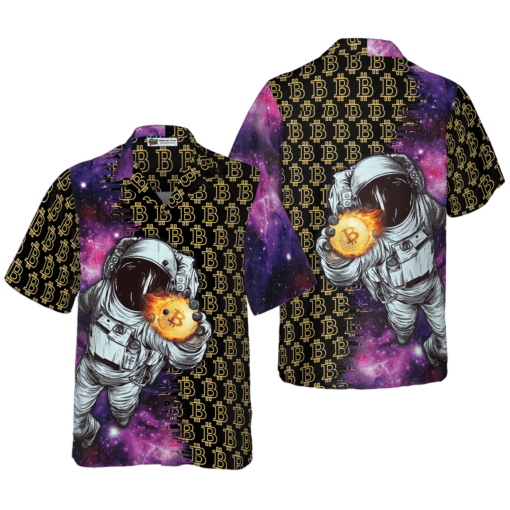 Bitcoin In The Galaxy Hawaiian Shirt