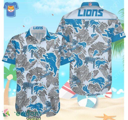 Nfl Detroit Lions Fan Aloha Beach Gift Hawaiian Shirt For Men And Women