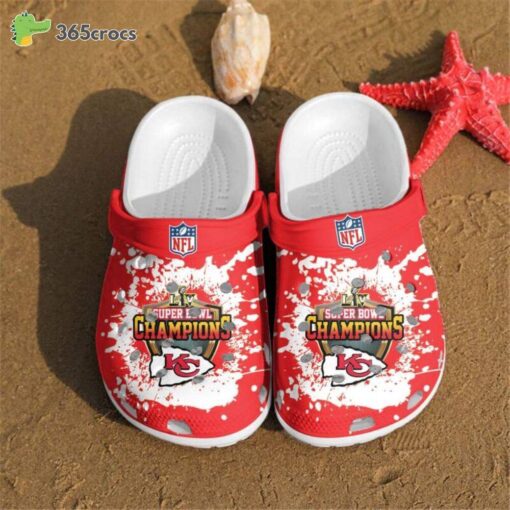 Nfl Football Kansas City Chiefs Crocs Clog Shoes