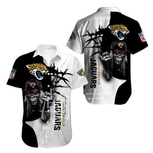 NFL Jacksonville Jaguars Halloween Iron Maiden Hawaiian Shirt