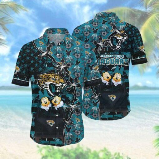 NFL Jacksonville Jaguars Mickey Daisy Mouse Hawaiian Shirt
