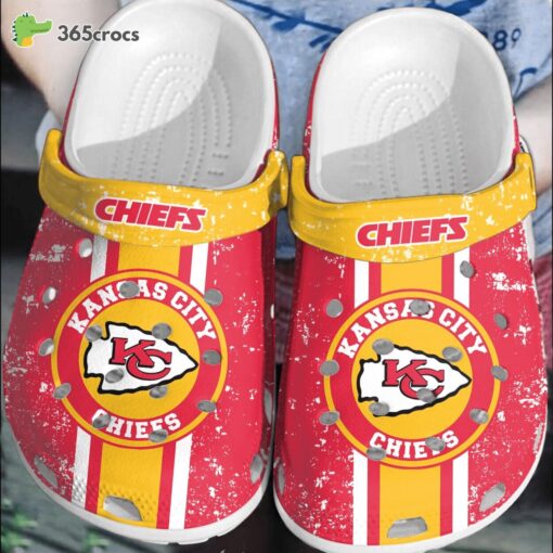 NFL Kansas City Chiefs Football Fans Choice Comfortable Game Day Clogs