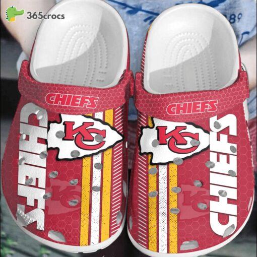 NFL Kansas City Chiefs Football Game Day Comfortable Clog Footwear Design