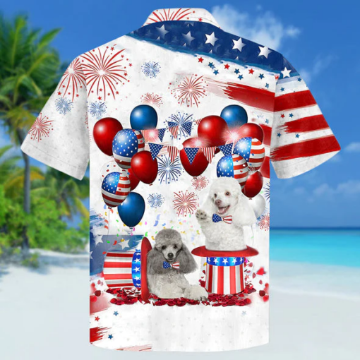 Poodle Independence Day Trendy Hawaiian Shirt For Men And Women, 4Th Of July Trendy Hawaiian Shirt