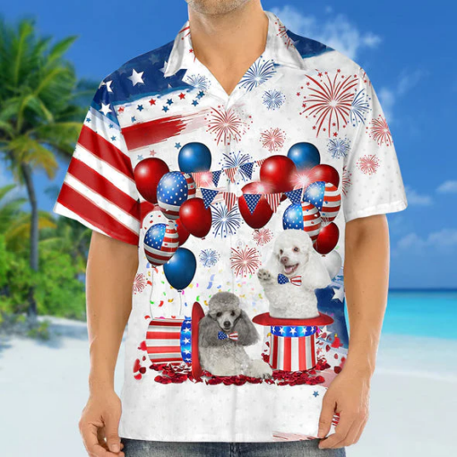 Poodle Independence Day Trendy Hawaiian Shirt For Men And Women, 4Th Of July Trendy Hawaiian Shirt