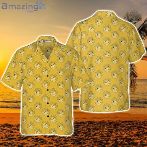 Wow Much Coin Dogecoin logo Hawaiian Shirt