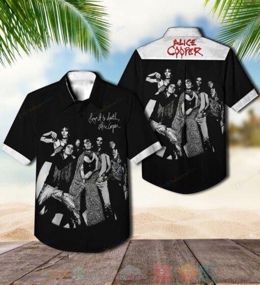 NEW Alice Cooper Love It to Death Album Hawaiian shirt