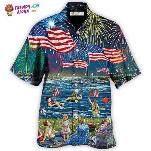 America Independence Day Fun Day Hot Hawaiian Shirt