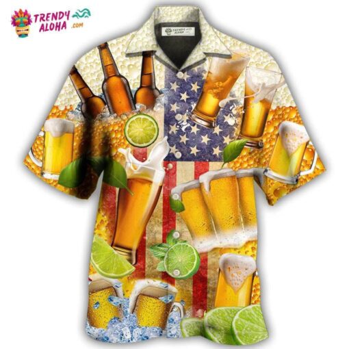 Beer Independence Day America Hot Hawaiian Shirt