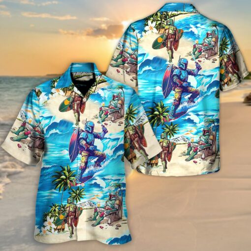 Boba Fett Star Wars Surfing hot Hawaiian Shirt For Men