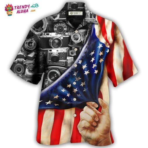 Camera Independence Day America Hot Hawaiian Shirt