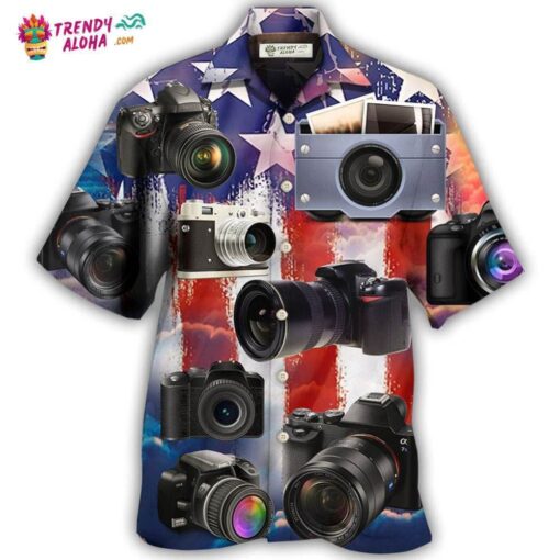 Camera Independence Day Hot Hawaiian Shirt