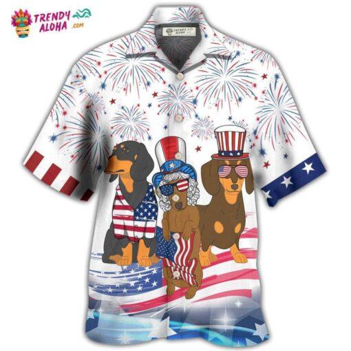 Dachshund Independence Day Is Coming Hot Hawaiian Shirt