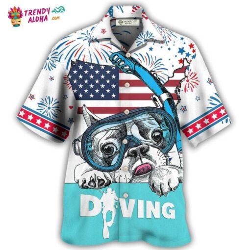 Diving Independence Day America Hot Hawaiian Shirt