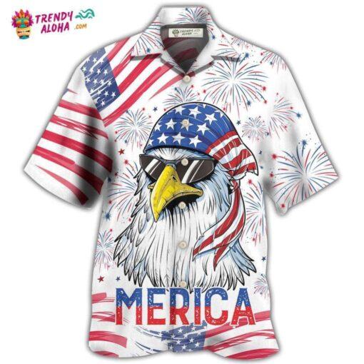 Eagle Independence Day American Hot Hawaiian Shirt