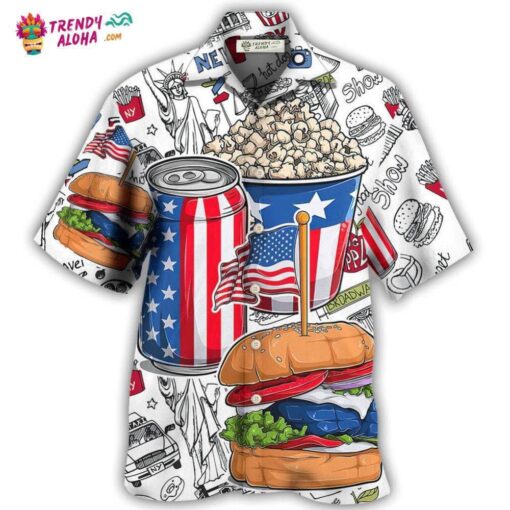 Food Independence Day Hot Hawaiian Shirt