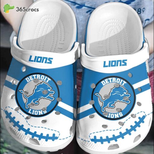 NFL Detroit Lions Football Comfortable Shoes Crocs Clogs
