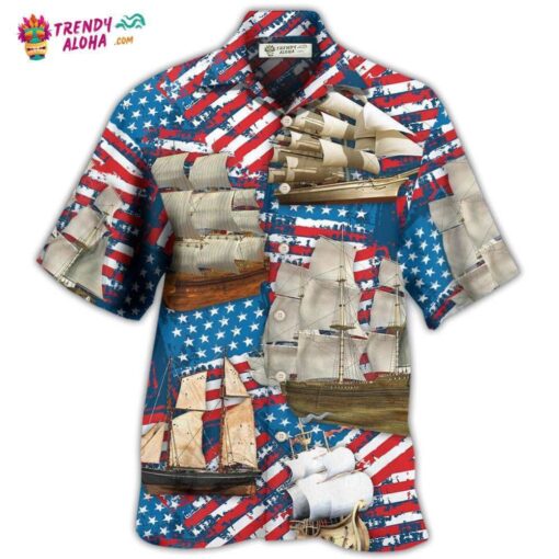 Sailing America Independence Day Hot Hawaiian Shirt