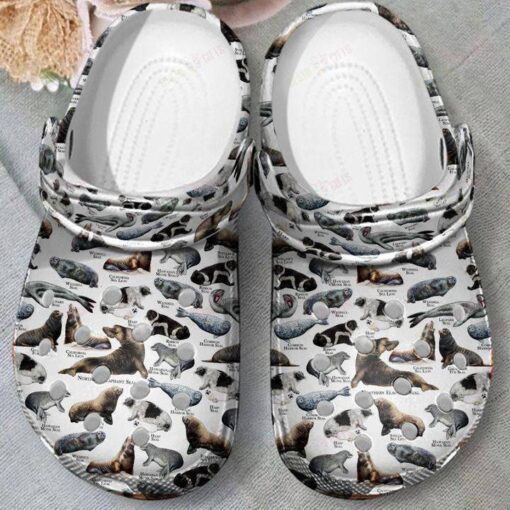 Seals And Sea Lions Of The World Crocs Classic Clogs Shoes
