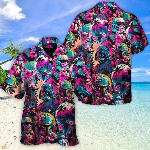 Star Wars Synthwave hot Hawaiian Shirt