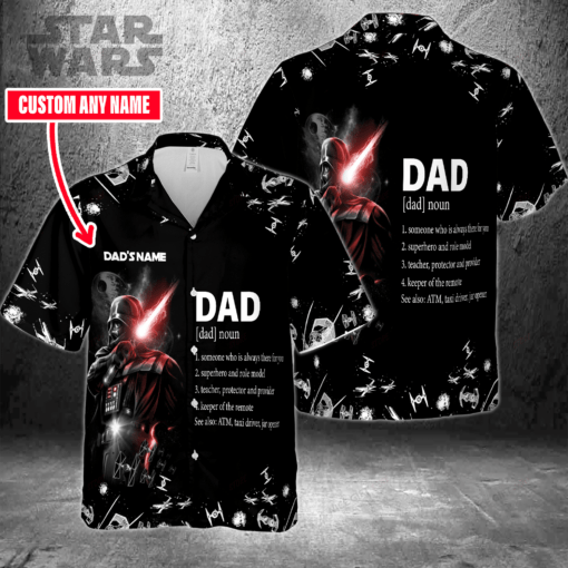 Star Wars Darth Vader (Dads Name) Hawaiian 3D Shirt