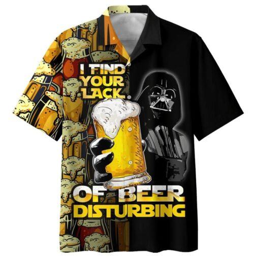 Star Wars Darth Vader I Find Your Lack Of Beer Disturbing hot Hawaiian Shirt