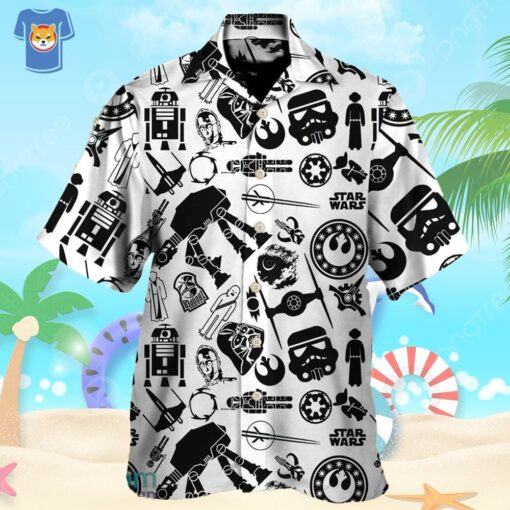 Star Wars Stick Cool Hawaiian Shirt For Star Wars Movie Fans