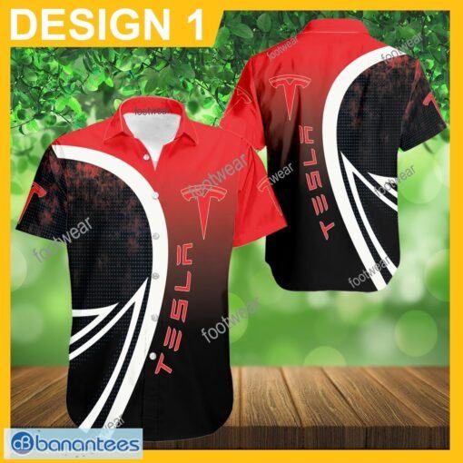 Tesla Car Racing Hot Hawaiian Shirt Brand Design For Men Gifts Beach Holiday Summer