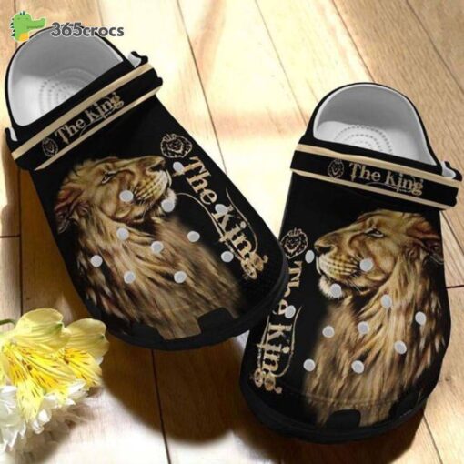 The King Lions Lion Lover King Of Jungle Wild Animal Safari Predator Crocs Clog Shoes