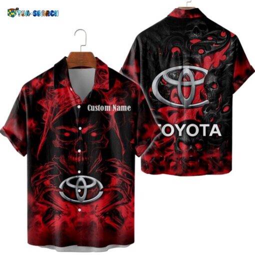 Toyota Grim Reaper Skull Personalized Name Hot Hawaiian Shirt