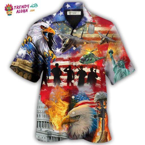 Veteran Independence Day American Hot Hawaiian Shirt