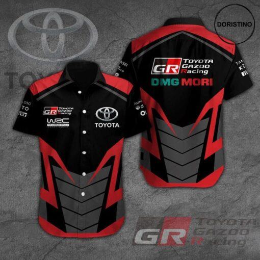 Wrc Toyota Gazoo Racing Short Sleeve Hot Hawaiian Shirt