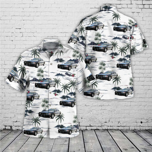 Boulder City, Nevada Police Department Ford Crown Victoria Hawaiian Shirt