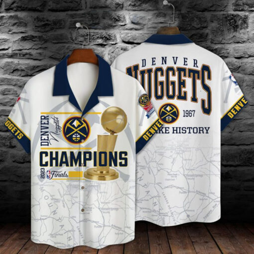 Denver Nuggets St Nba Champions D Print Hawaiian Shirt