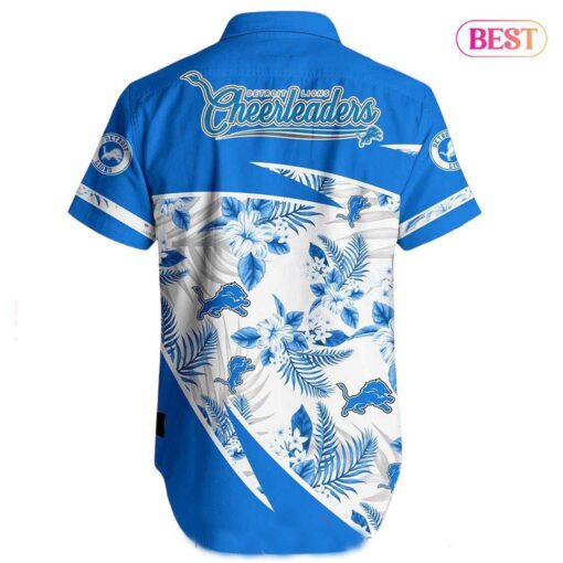 Detroit Lions NFL Hawaiian Shirt Style Tropical Graphics Summer For Awesome Fans