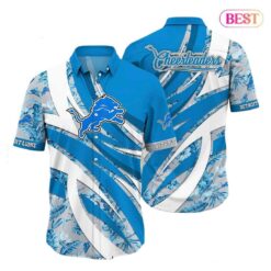 Detroit Lions NFL Hawaiian Shirt Tropical Pattern New Trend Summer For Sports Football Fans