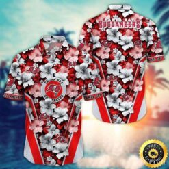 Elegant Hibiscus Tampa Bay Buccaneers Tropical Hawaiian Shirt