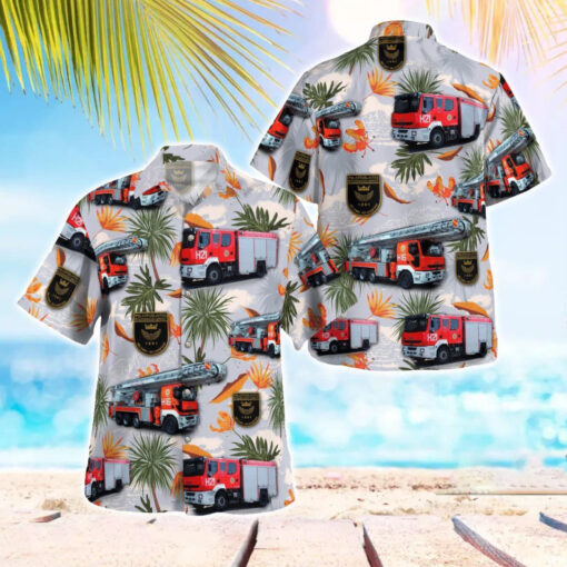 Finland Fire Department Aloha Hawaiian Shirt