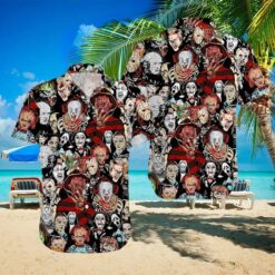 Halloween Aloha Freddy Krueger Hawaiian Shirt Horror Character