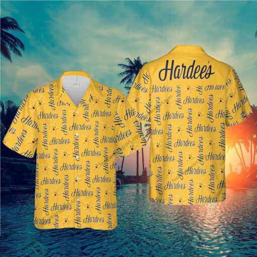 HARDEE’S Brand Vintage Logo AOP Hawaiian Shirt Gift For Fans